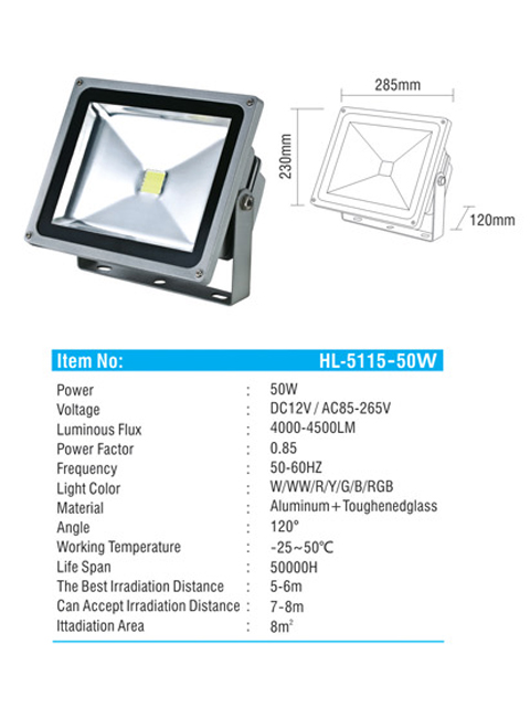 Lampu Sorot LED 50 Watt HL-5115
